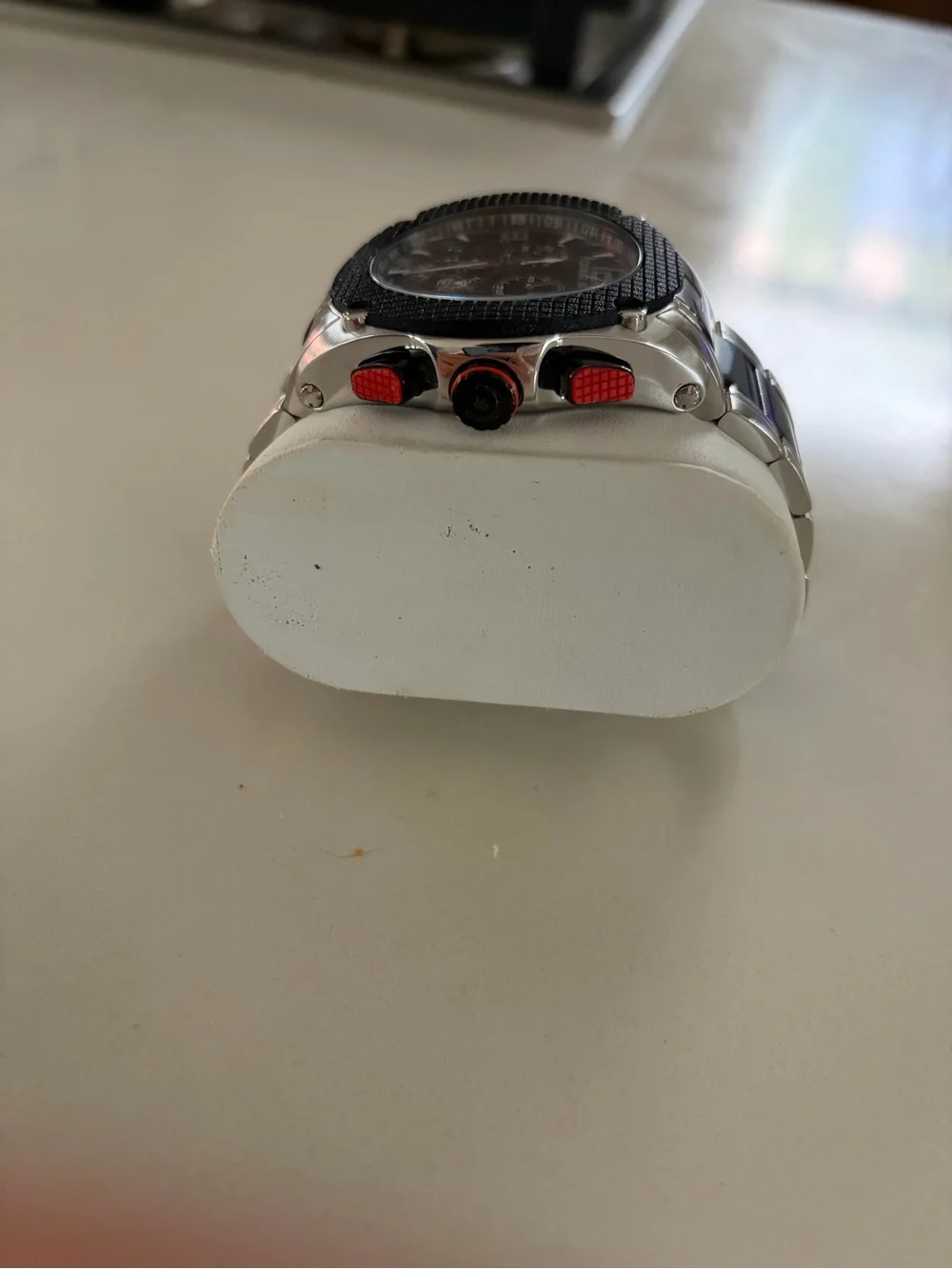 Men’s Cerruti 1881 Black and Silver Chronograph Wrist Watch